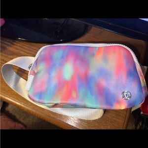 lululemon athletica multi-colored belt bag